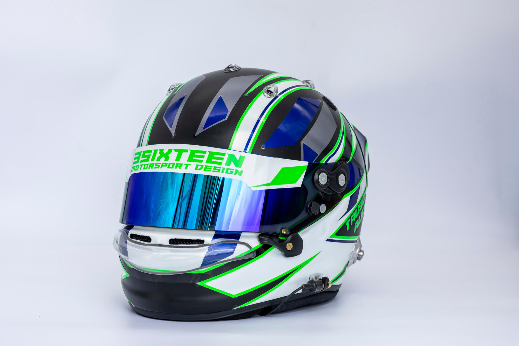 Driver helmet of Alexander TAUSCHER, first picture