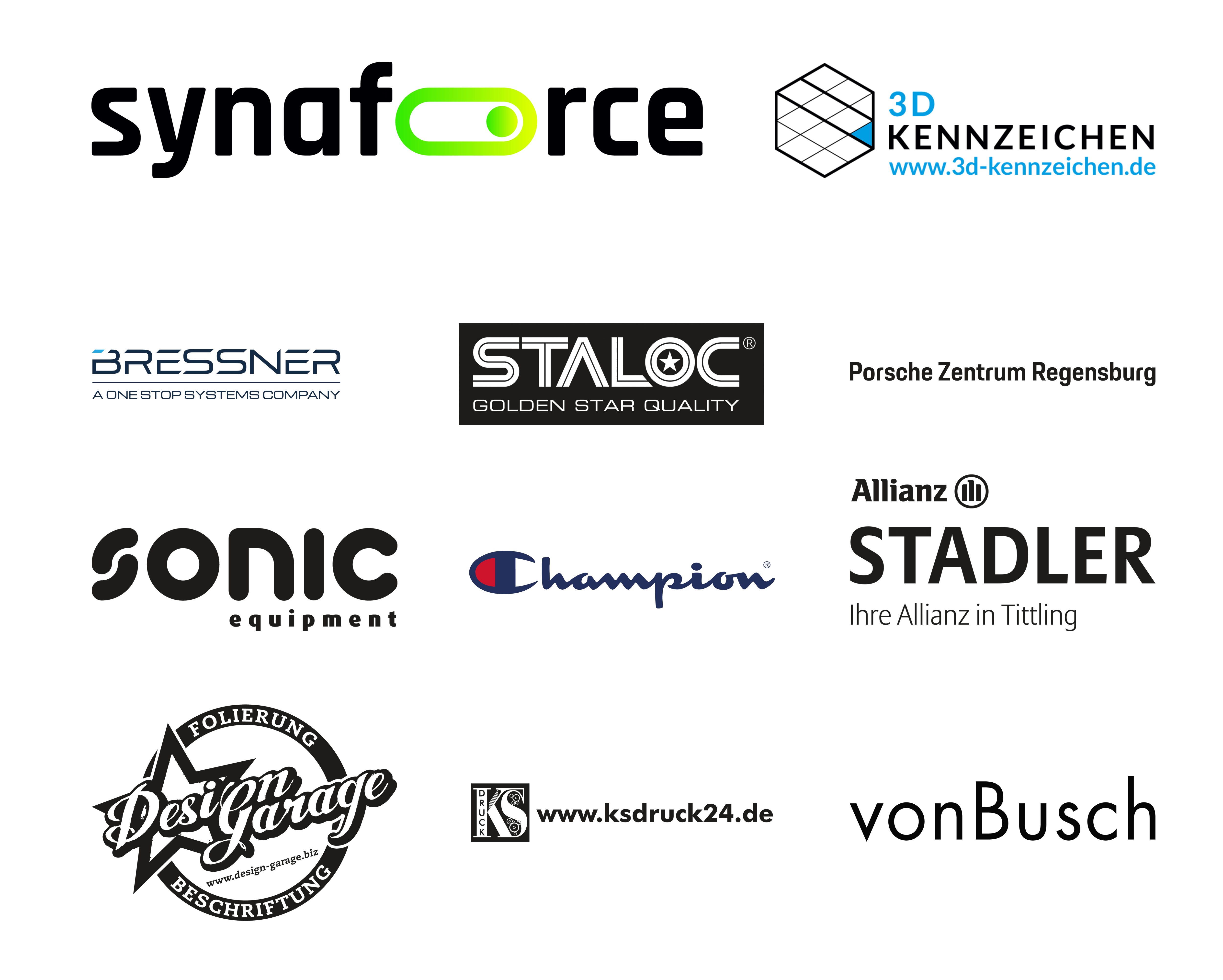 Sponsor list of Proton Huber Competition.